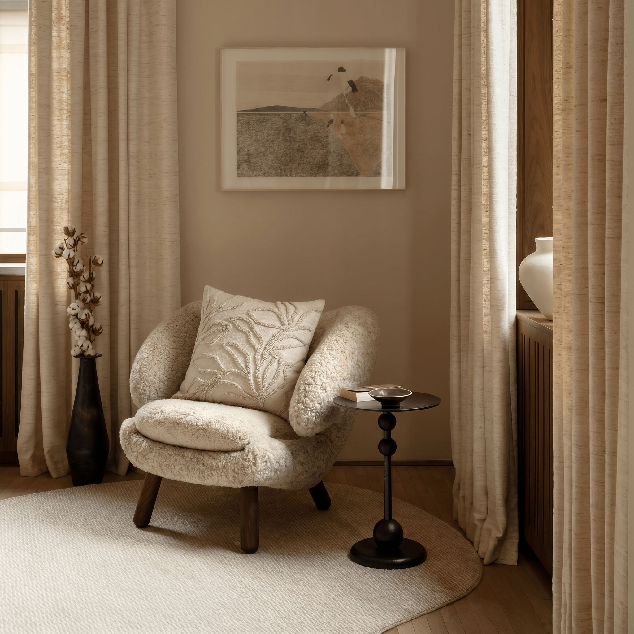 Ivory Botanical Cushion Cover - Artspire Home