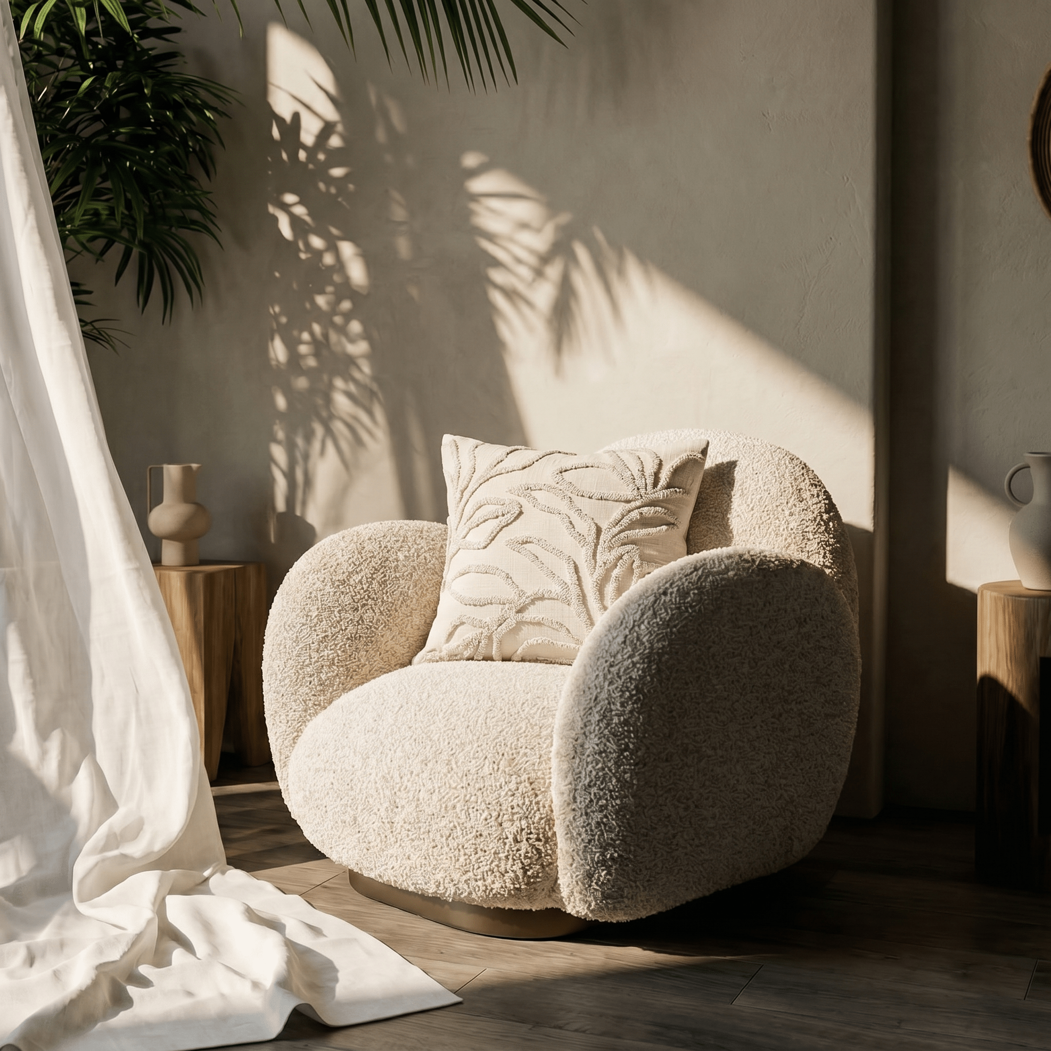 Ivory Botanical Cushion Cover - Artspire Home