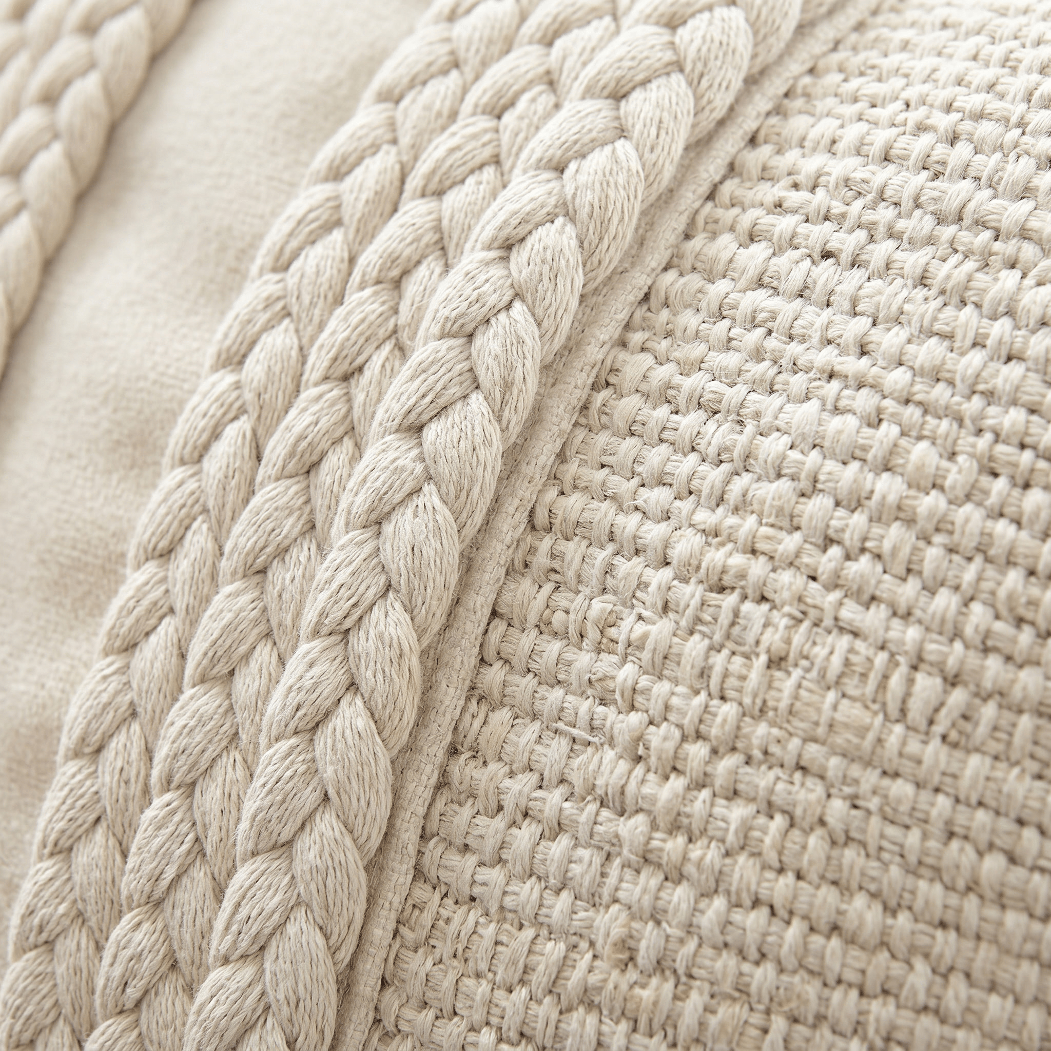 Ivory Weave Cushion - Artspire Home