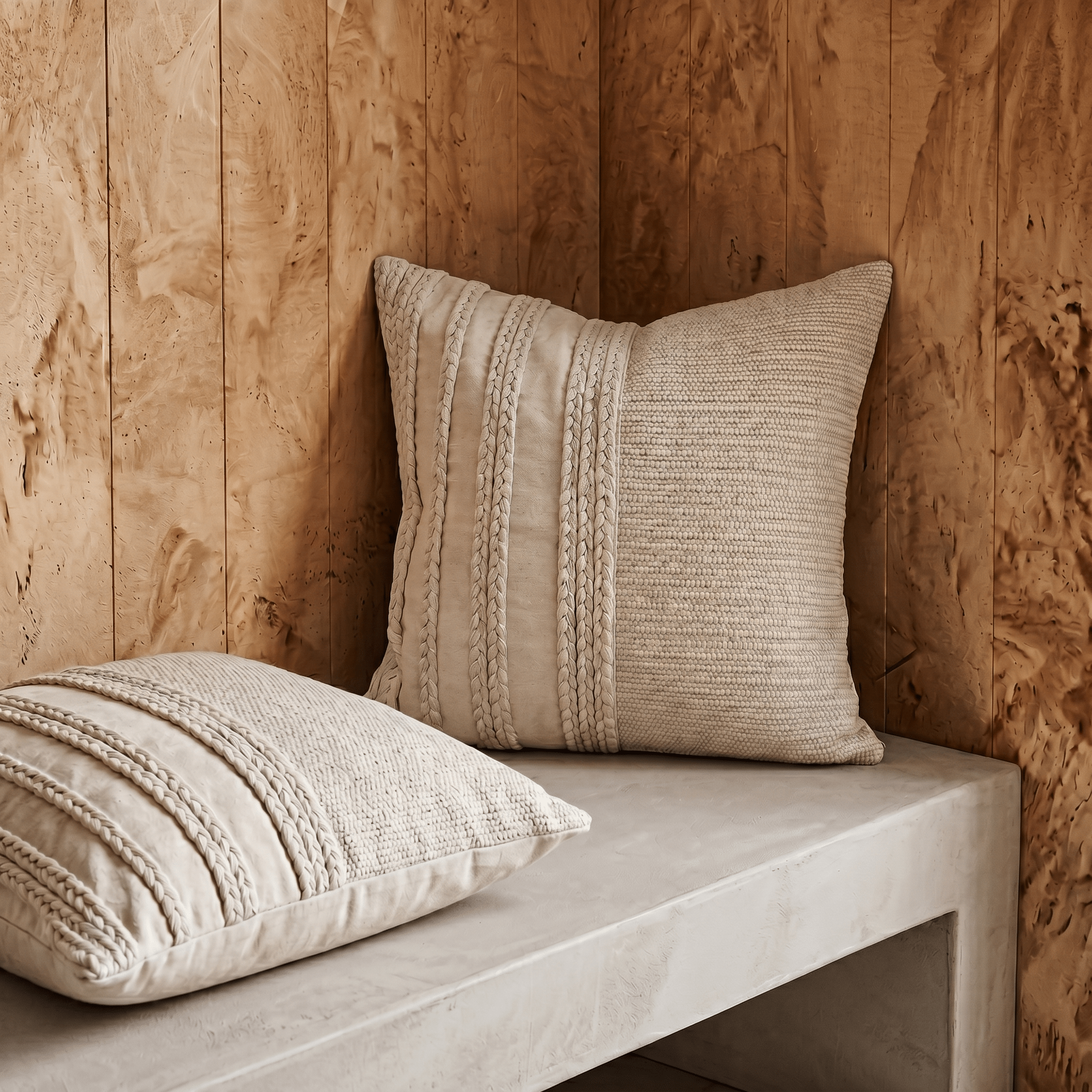Ivory Weave Cushion - Artspire Home