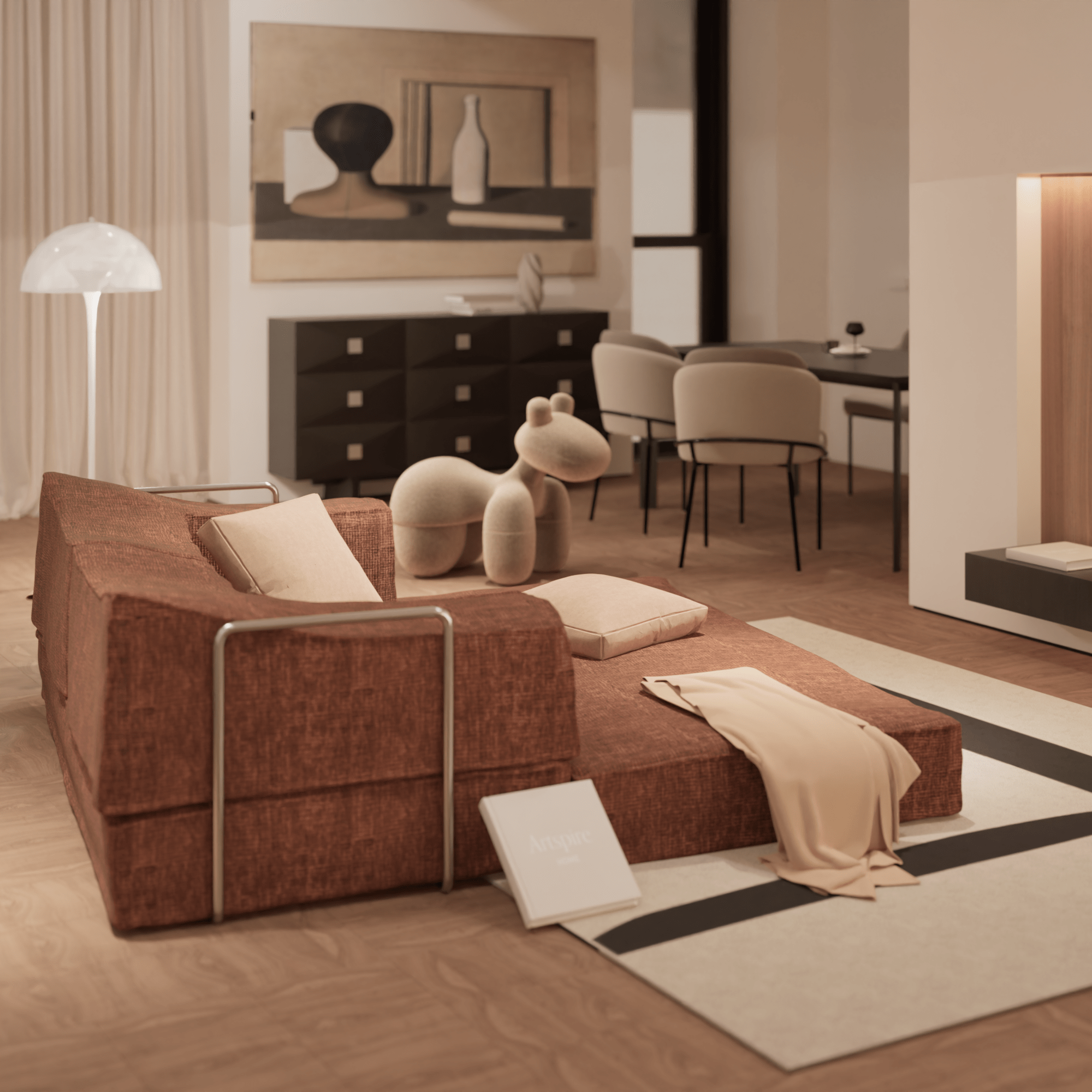 LeslieFlex Three Seat Sofa Bed - Artspire Home