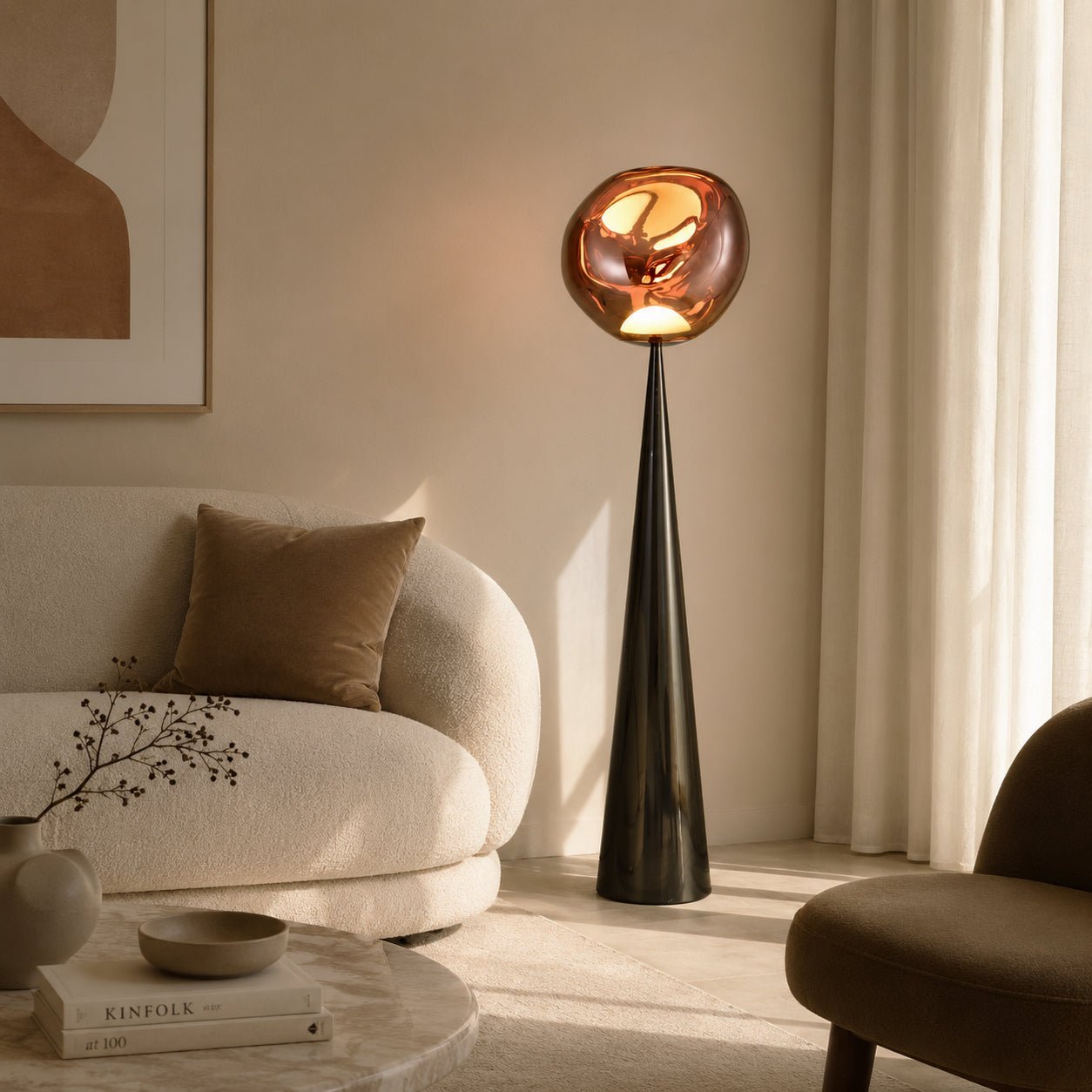 Lunar Swirl Floor Lamp - Artspire Home