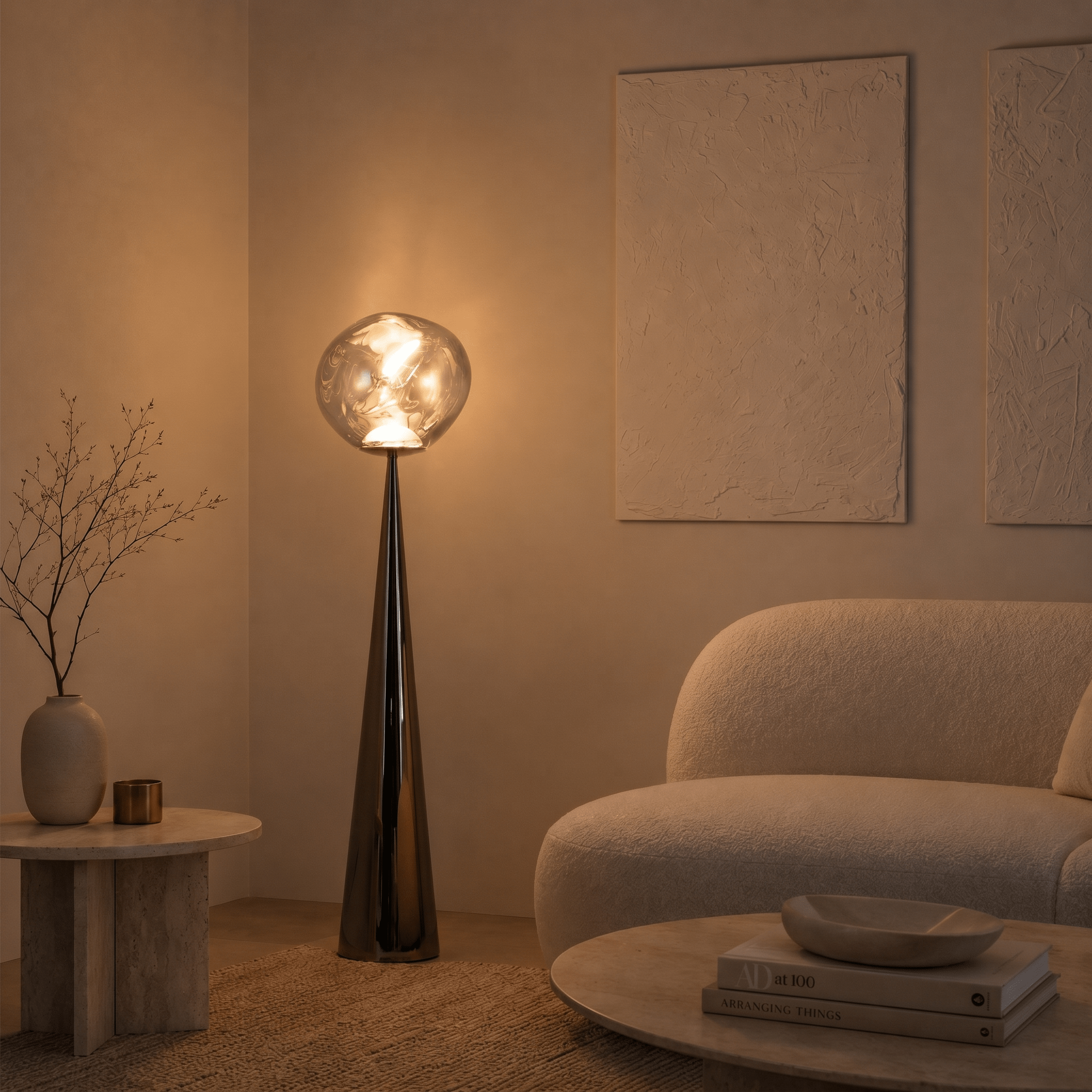 Lunar Swirl Floor Lamp - Artspire Home