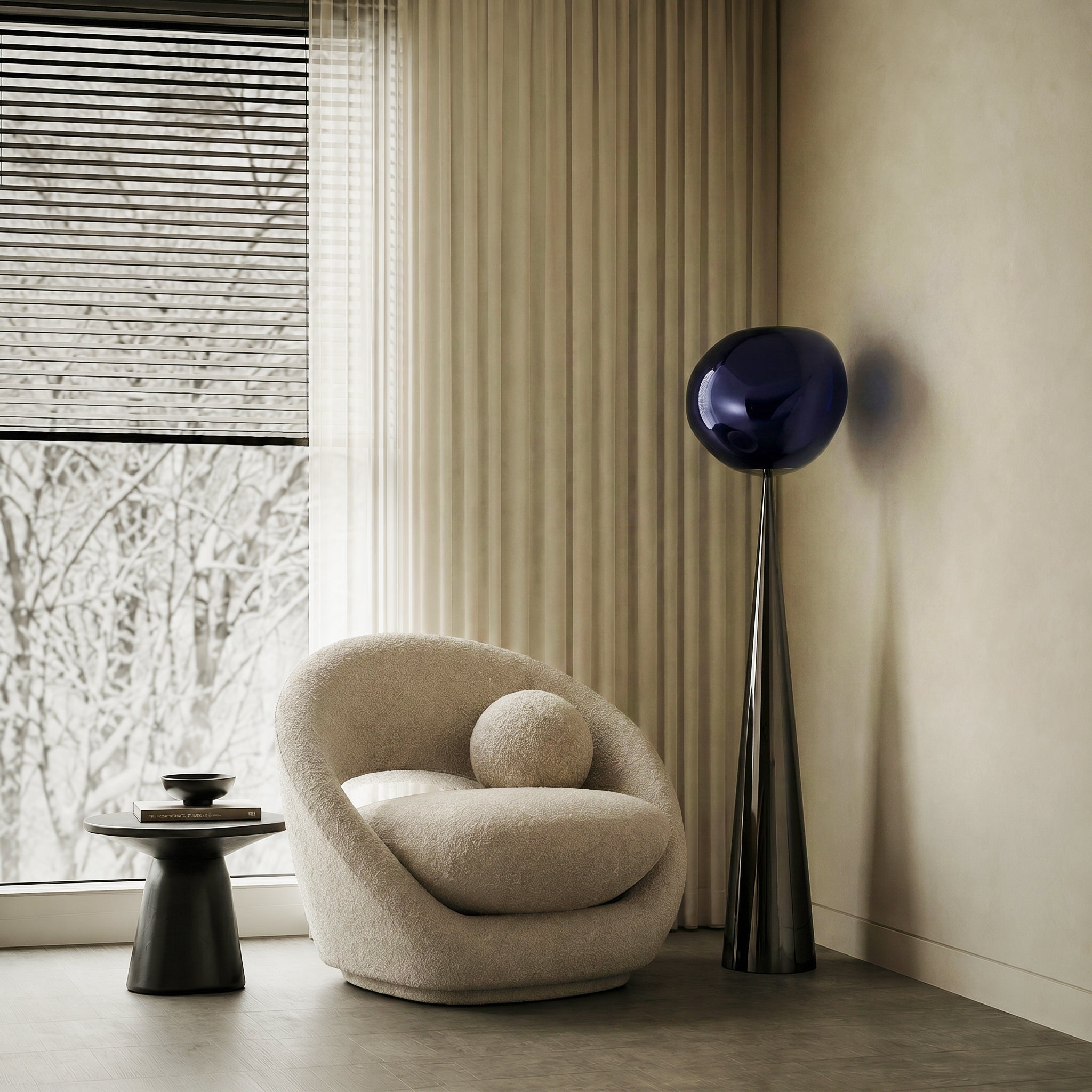 Lunar Swirl Floor Lamp - Artspire Home