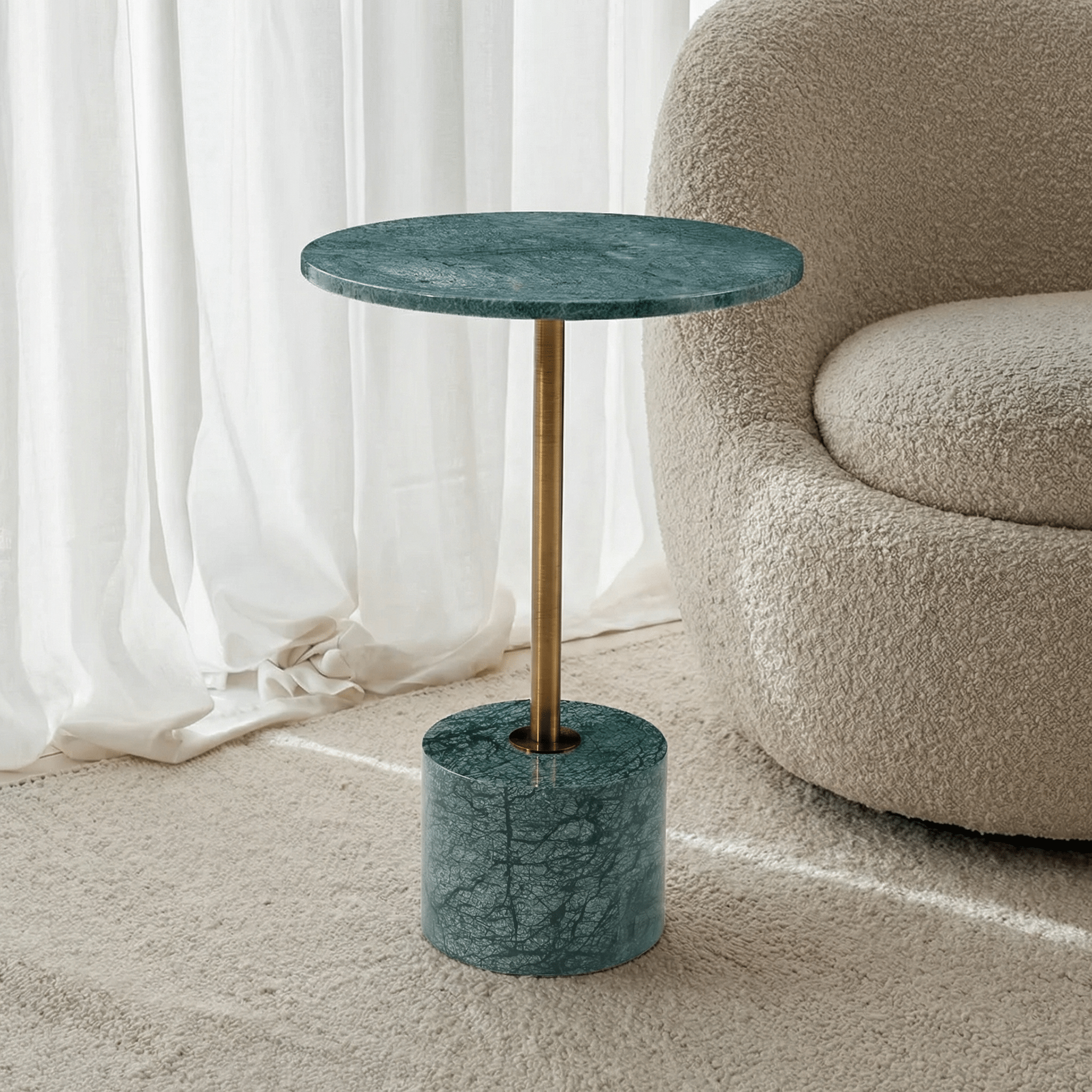 Marble Pedestal Table - Artspire Home