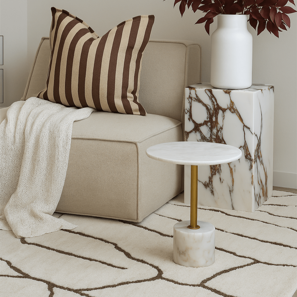 Marble Pedestal Table - Artspire Home