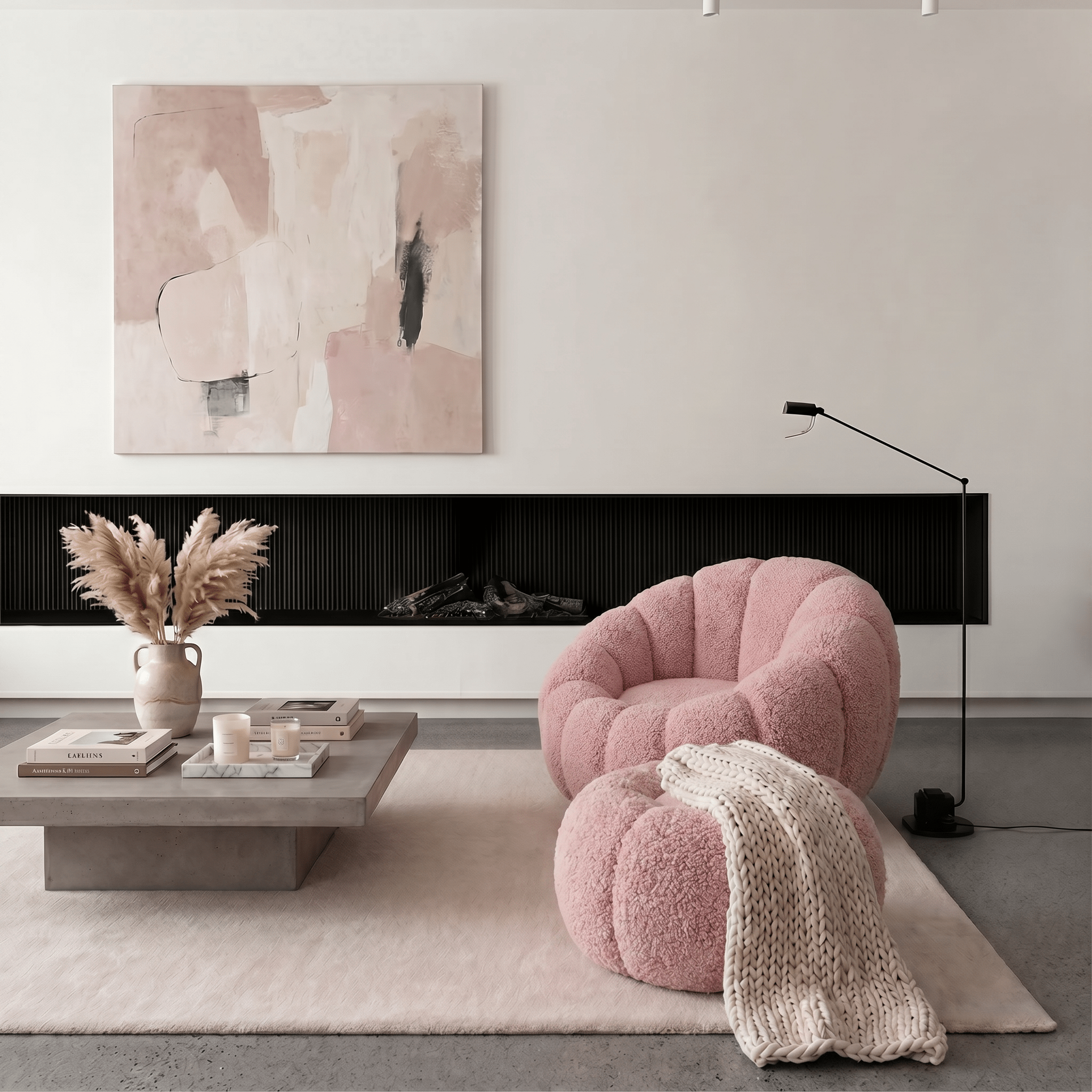 Molly armchair with ottoman - Artspire Home