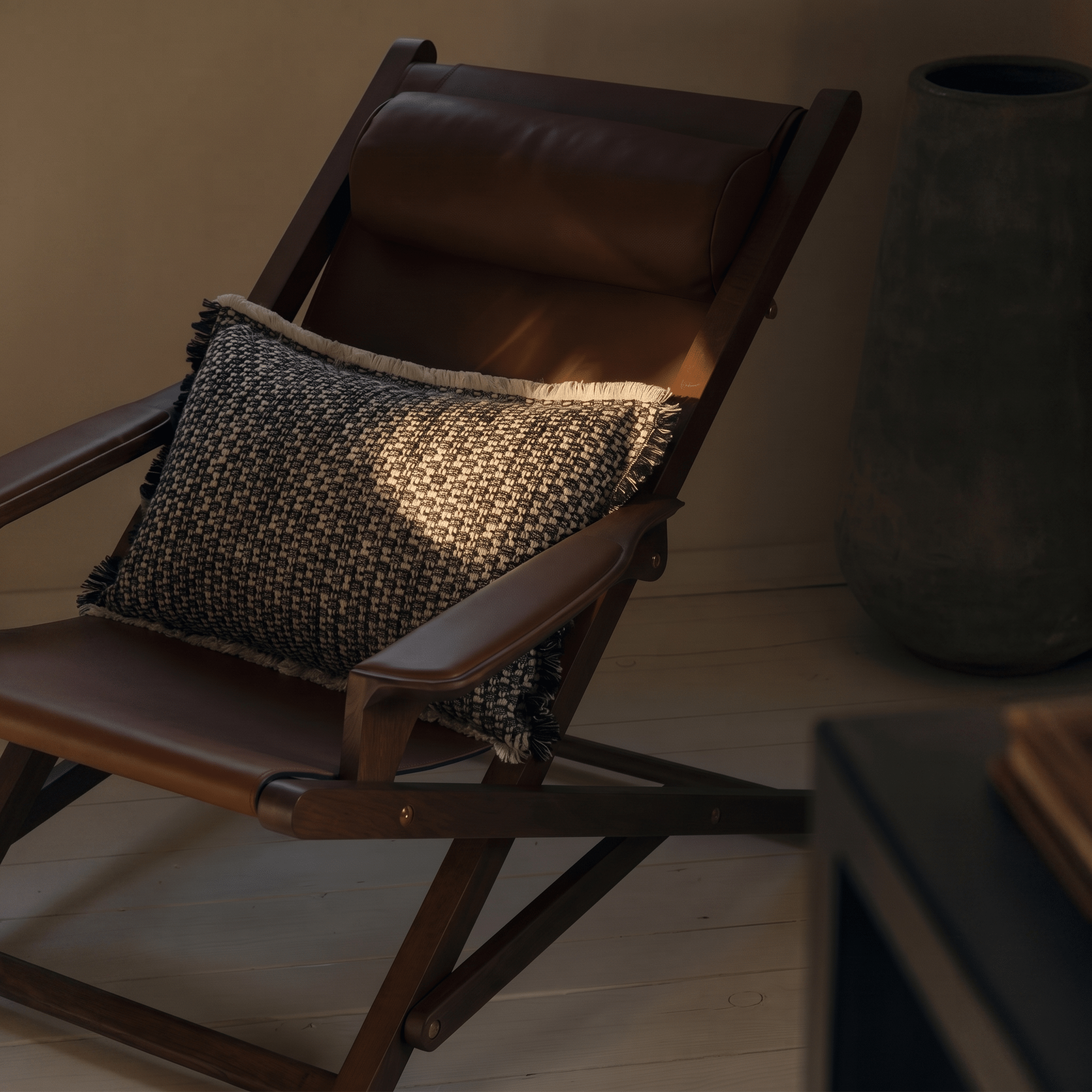 Mono Weave Lumbar Cushion Cover - Artspire Home