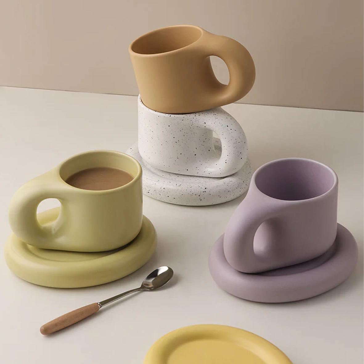 Mug Set Coffee Mug - Chubby Coffee Mug Set - Artspire Home