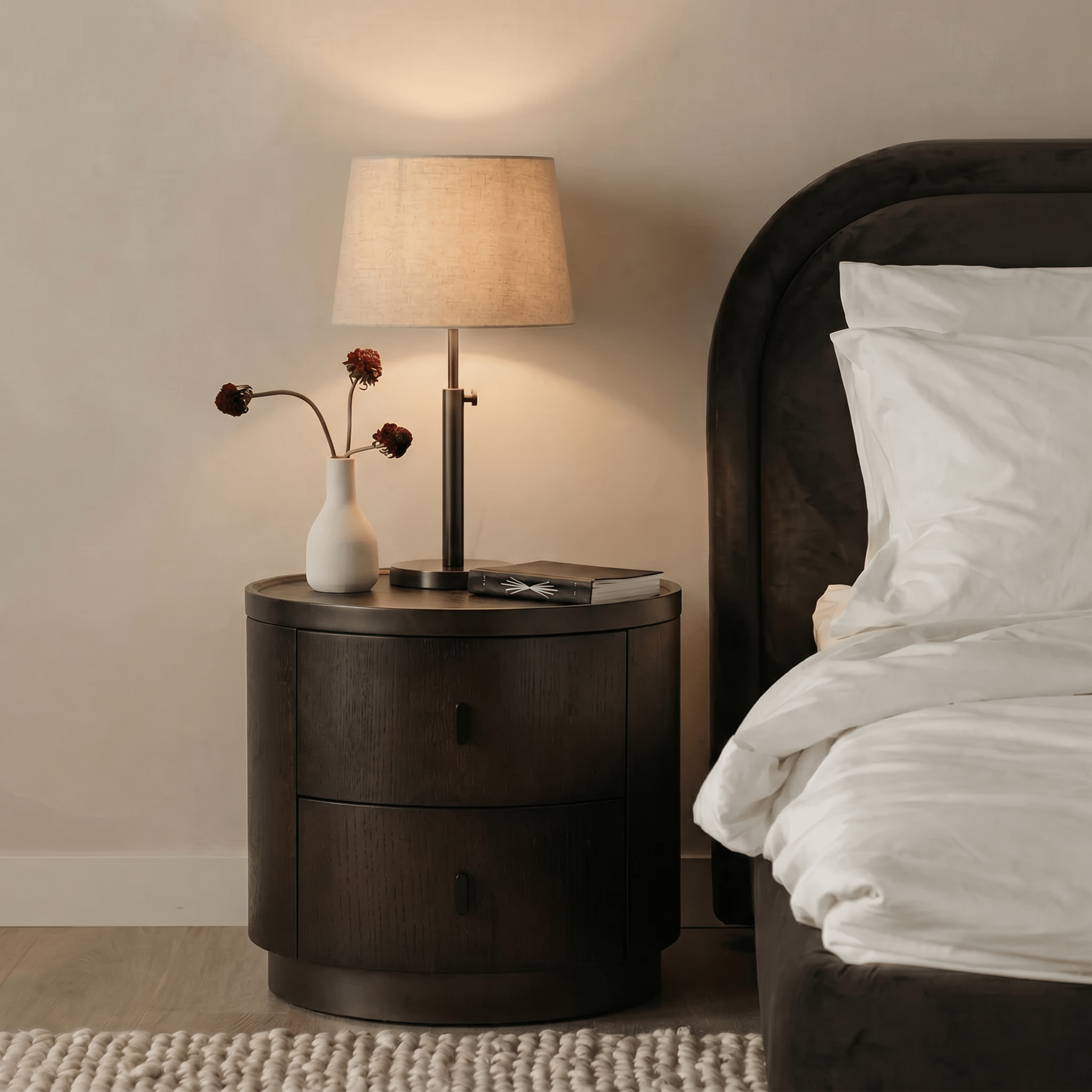 Nero Round Bedside Table - Artspire Home