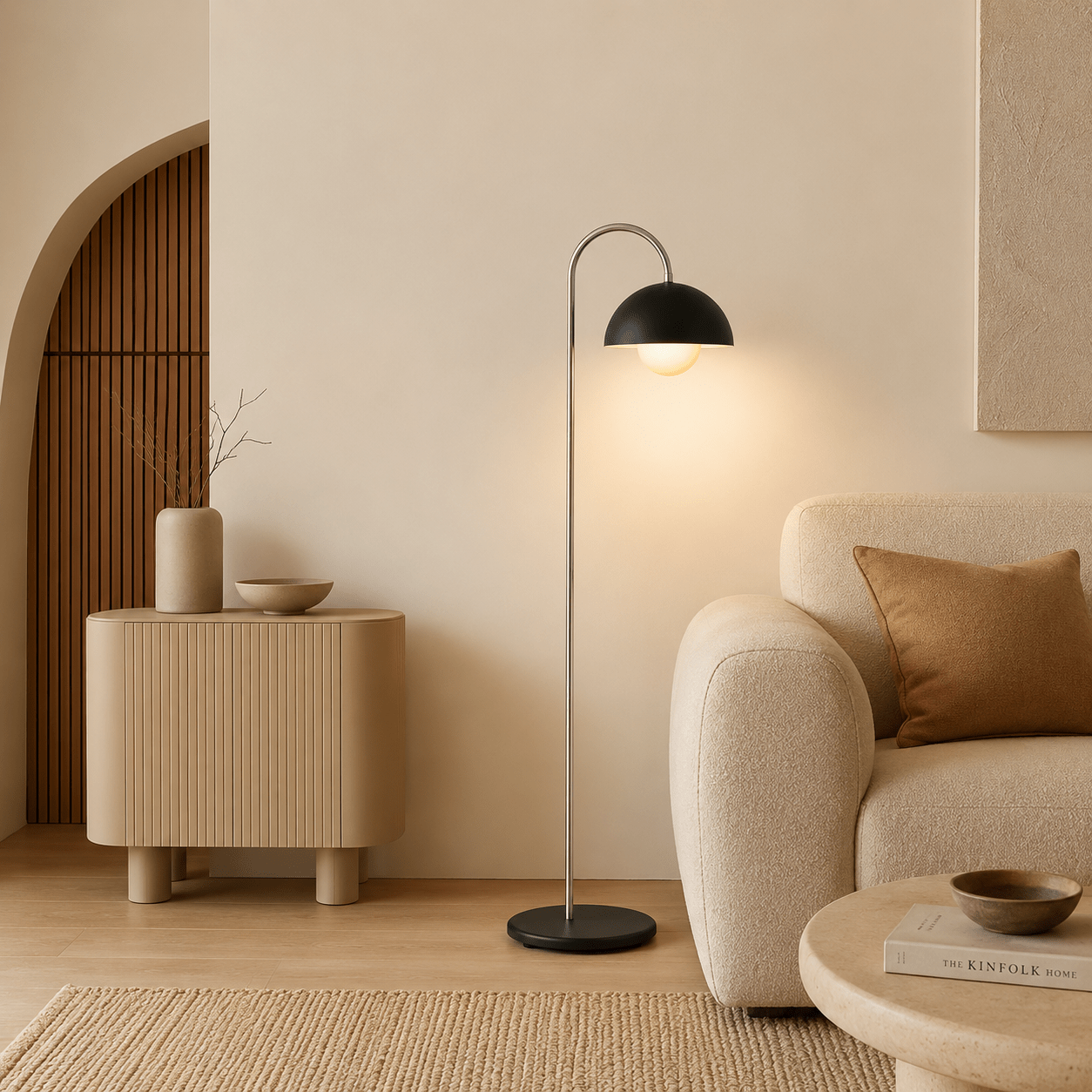 Noctra Arc Bloom Floor Lamp - Artspire Home