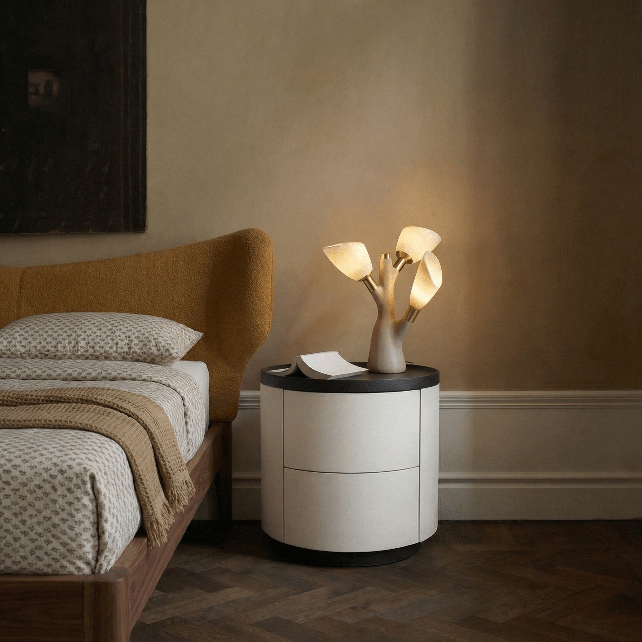 Orla Round Bedside Table - Artspire Home