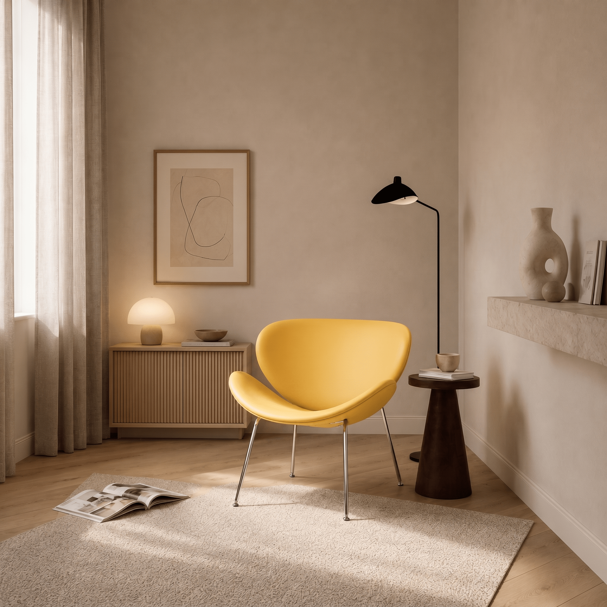 Petal Leather Chair - Artspire Home