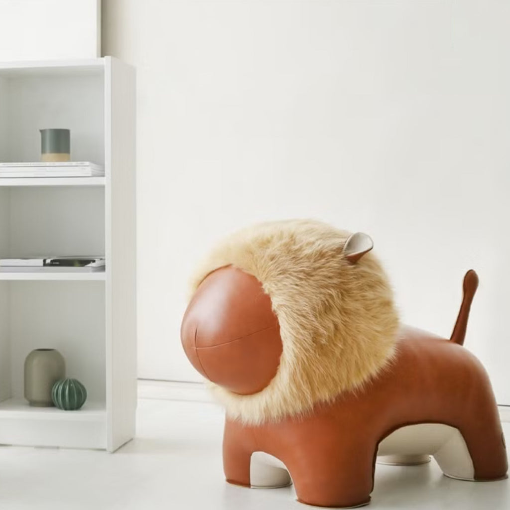 Plush Mane Lion Chair - Artspire Home