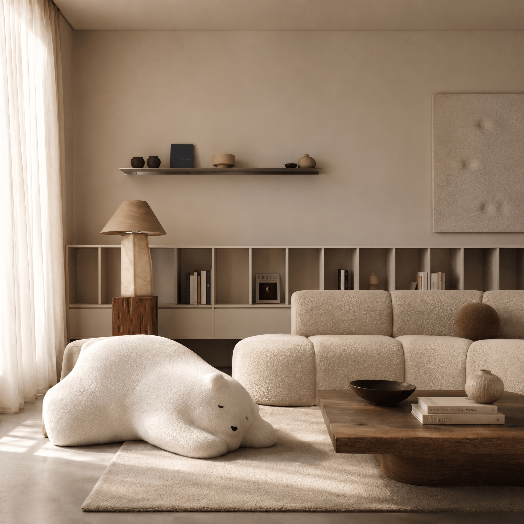 Polar Bear Stool - Artspire Home