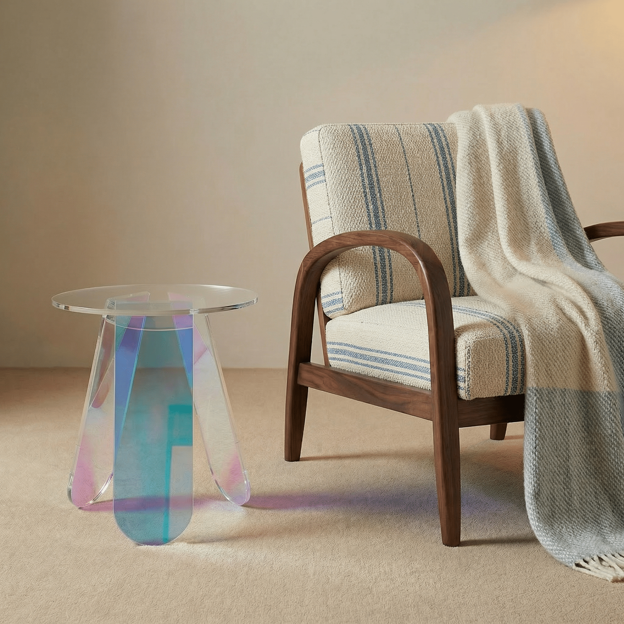 Rainbow Clair Side Table - Artspire Home
