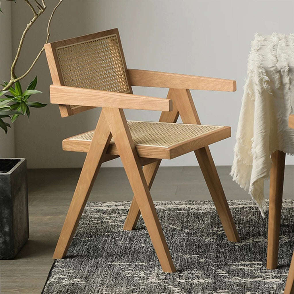 Rattan Chair With Armrests - Artspire Home