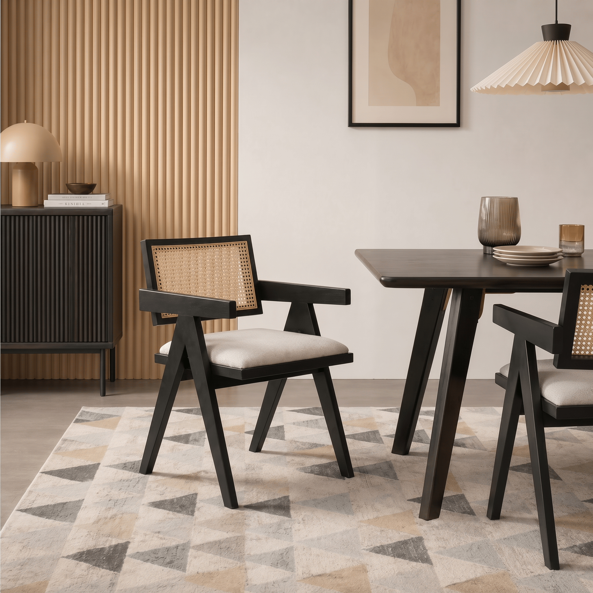 Rattan Chair With Armrests - Artspire Home