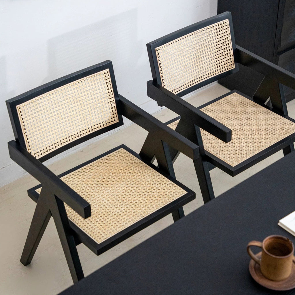 Rattan Chair With Armrests - Artspire Home