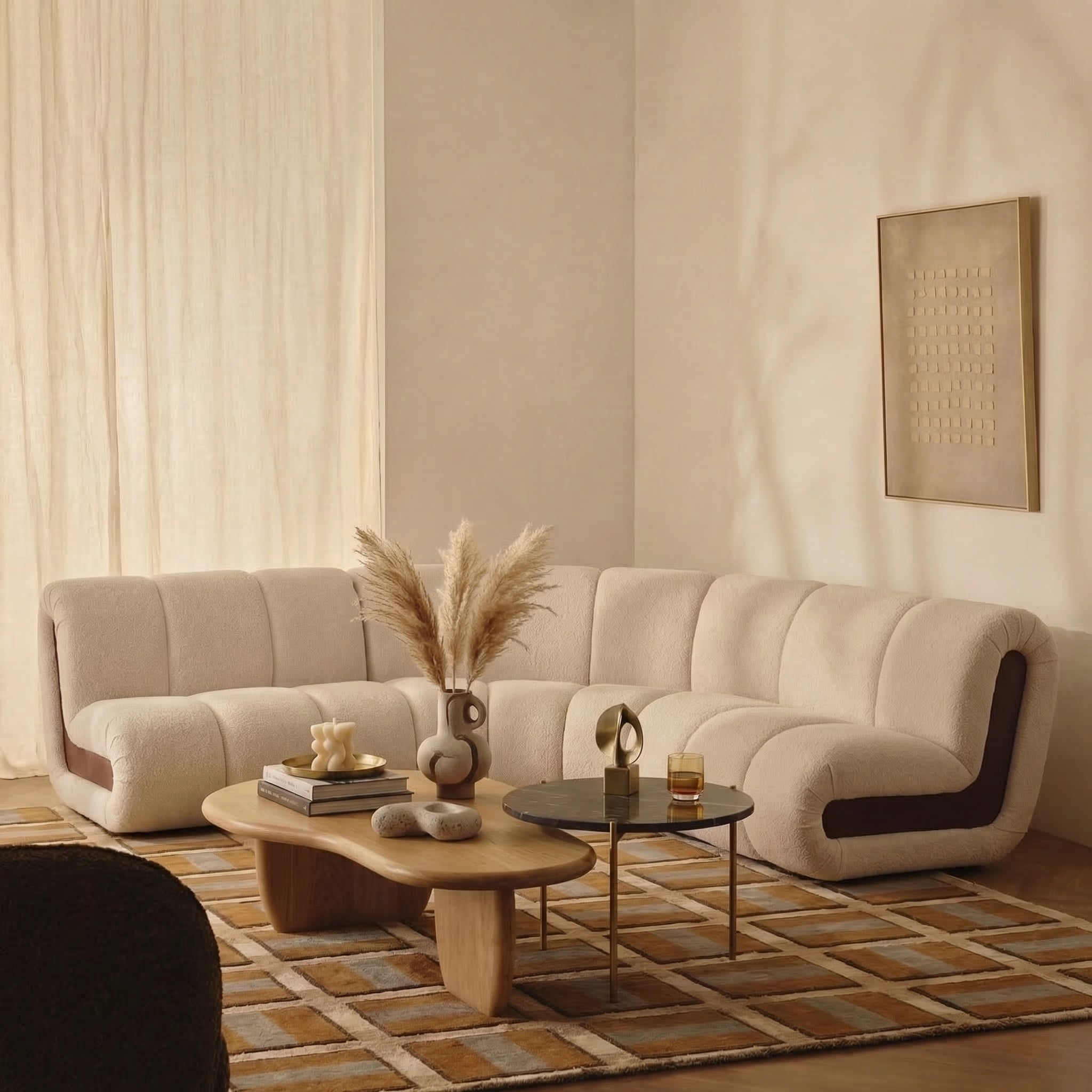 Sculptura Curved Corner Sofa - Artspire Home