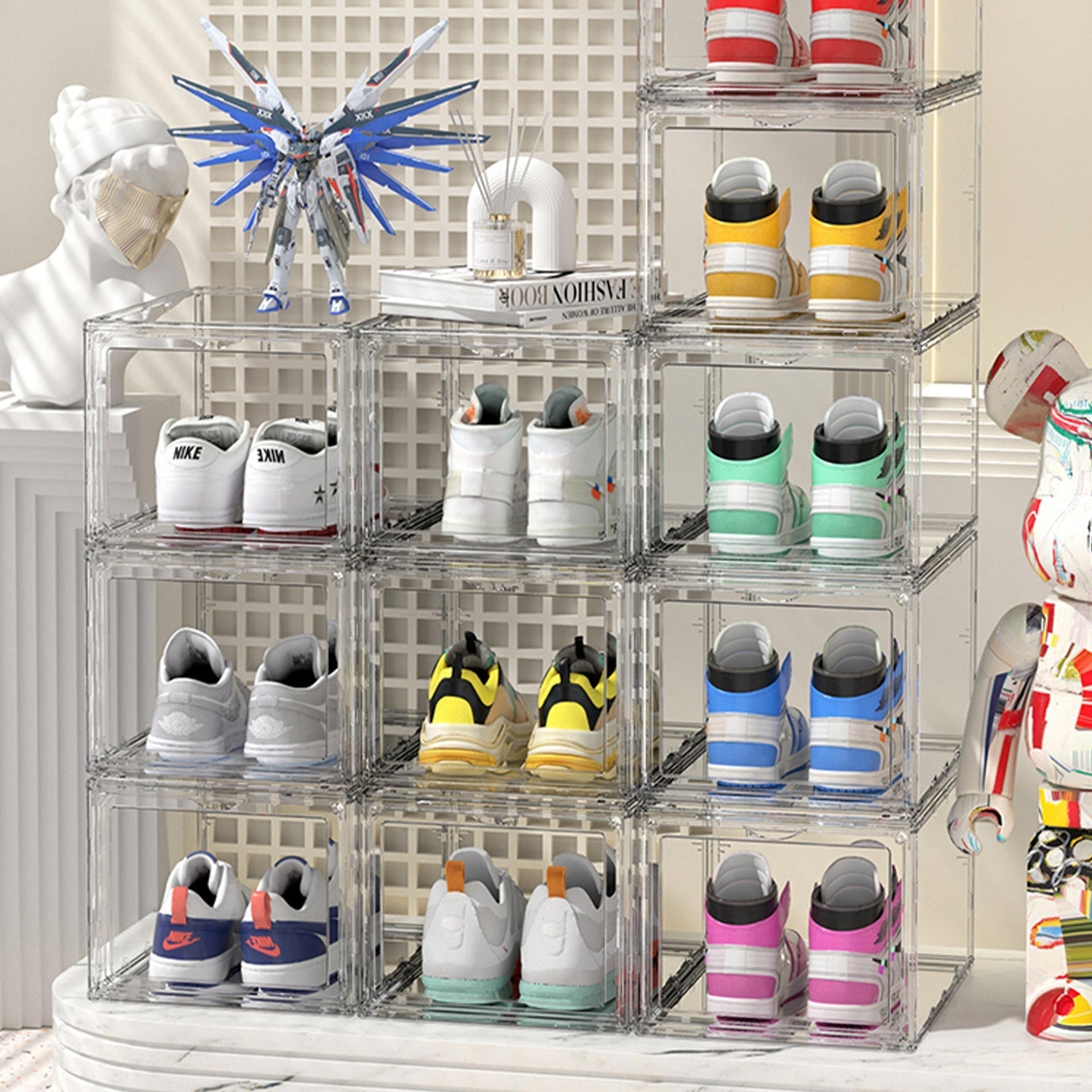 Side View Transparent Sneaker Box - Artspire Home