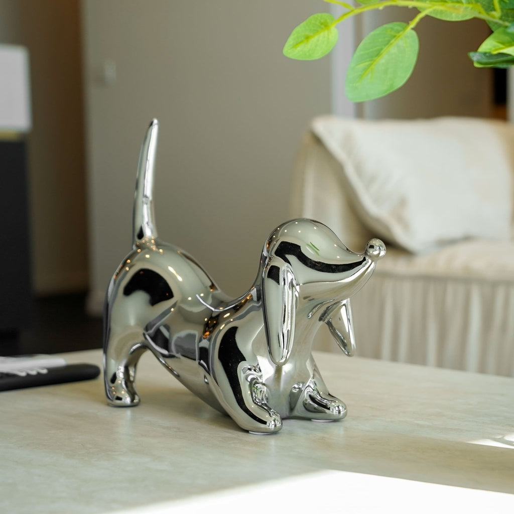 Silver Plated Daschund - Artspire Home
