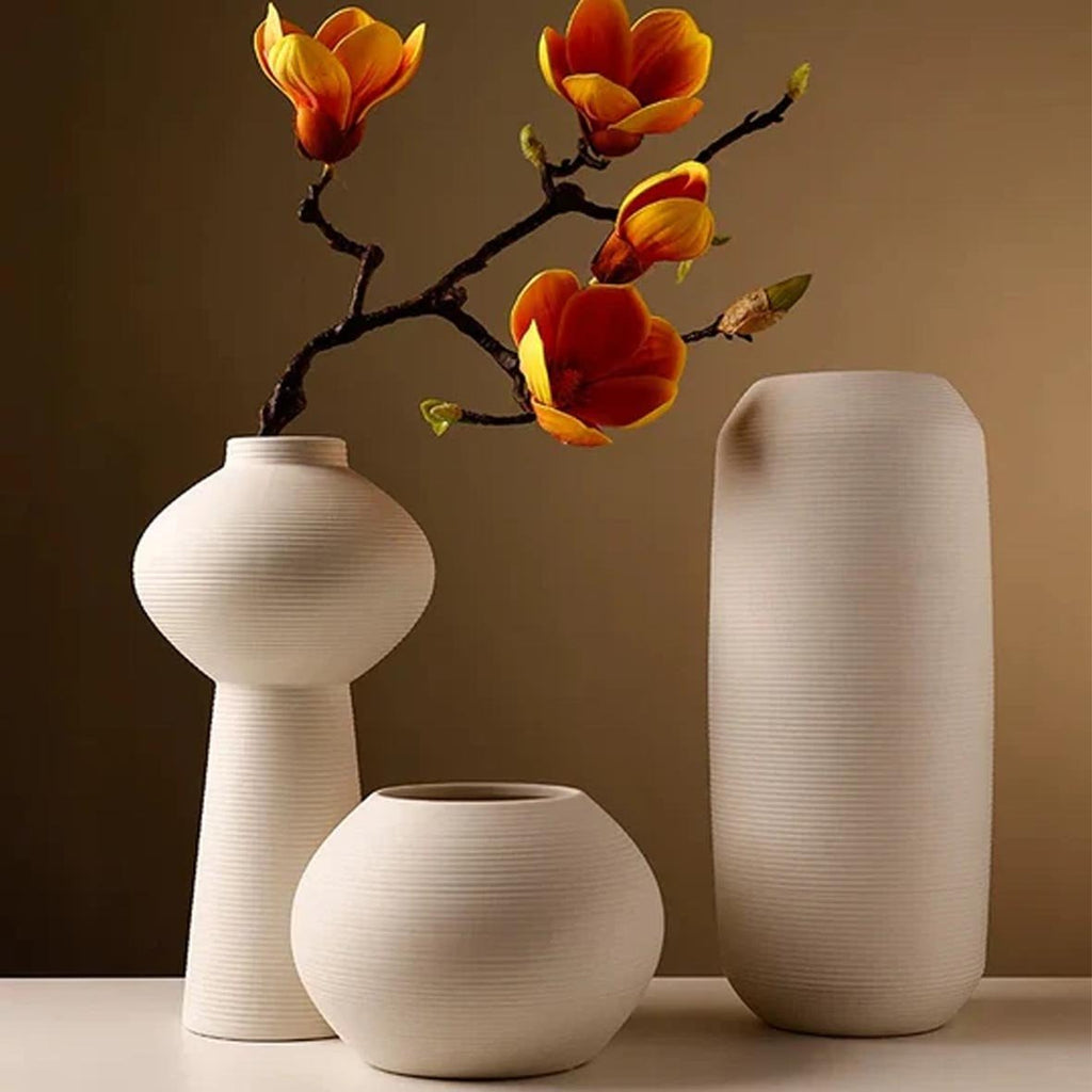 Textured Ceramic Vase - Artspire Home