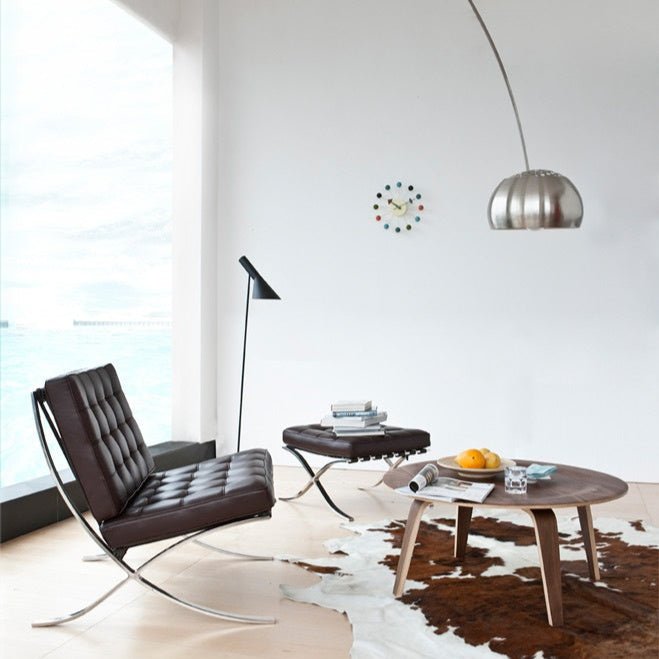 Timeless Leather Chair and Ottoman - Artspire Home