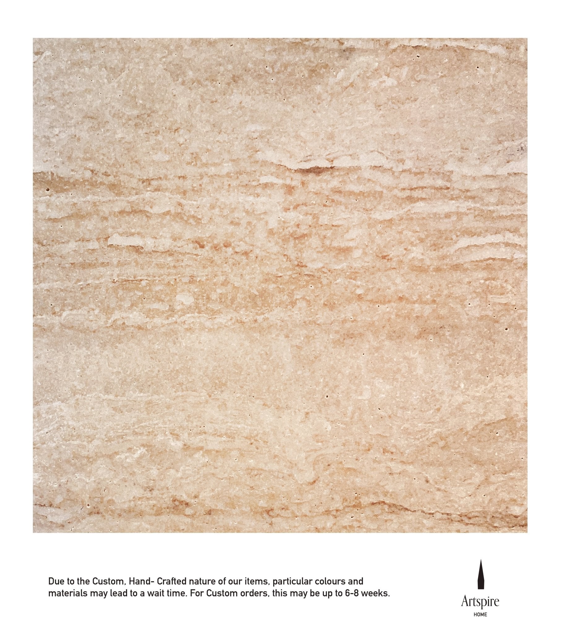 Travertine Stone Coffee Table - Artspire Home