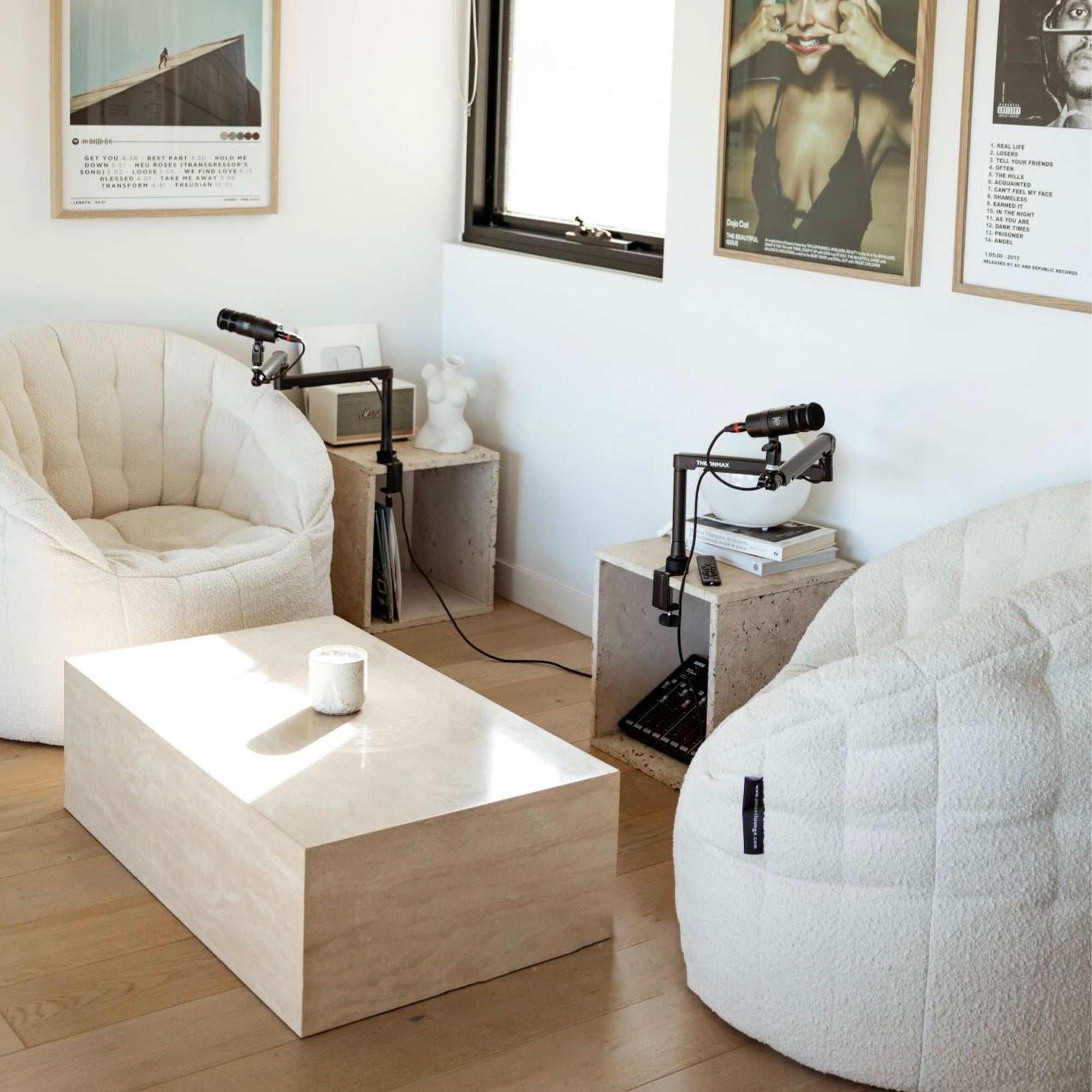 Travertine Stone Coffee Table - Artspire Home
