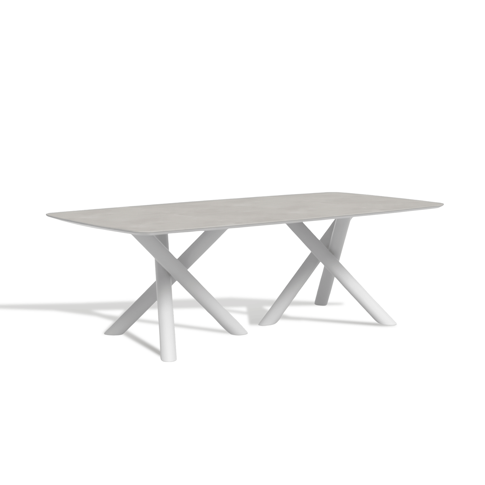 Twist Modern Outdoor Dining Table - Long - Artspire Home