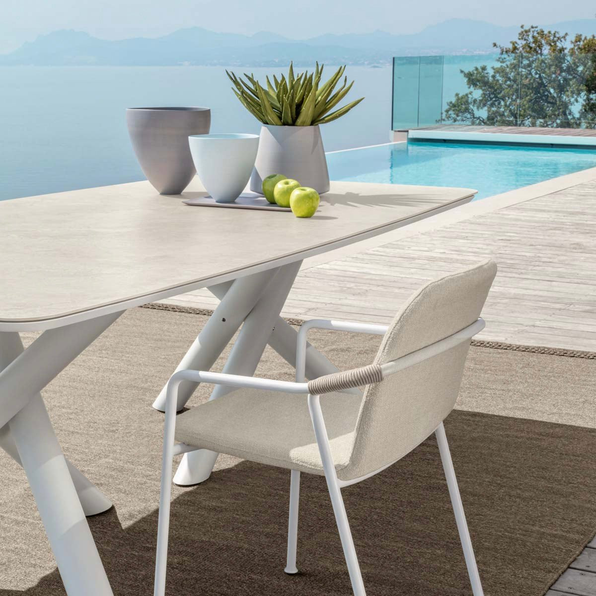 Twist Modern Outdoor Dinning Table - Long - Artspire Home