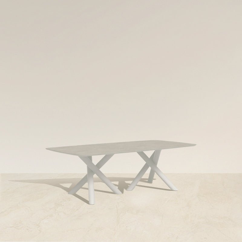 Twist Modern Outdoor Dinning Table - Long - Artspire Home