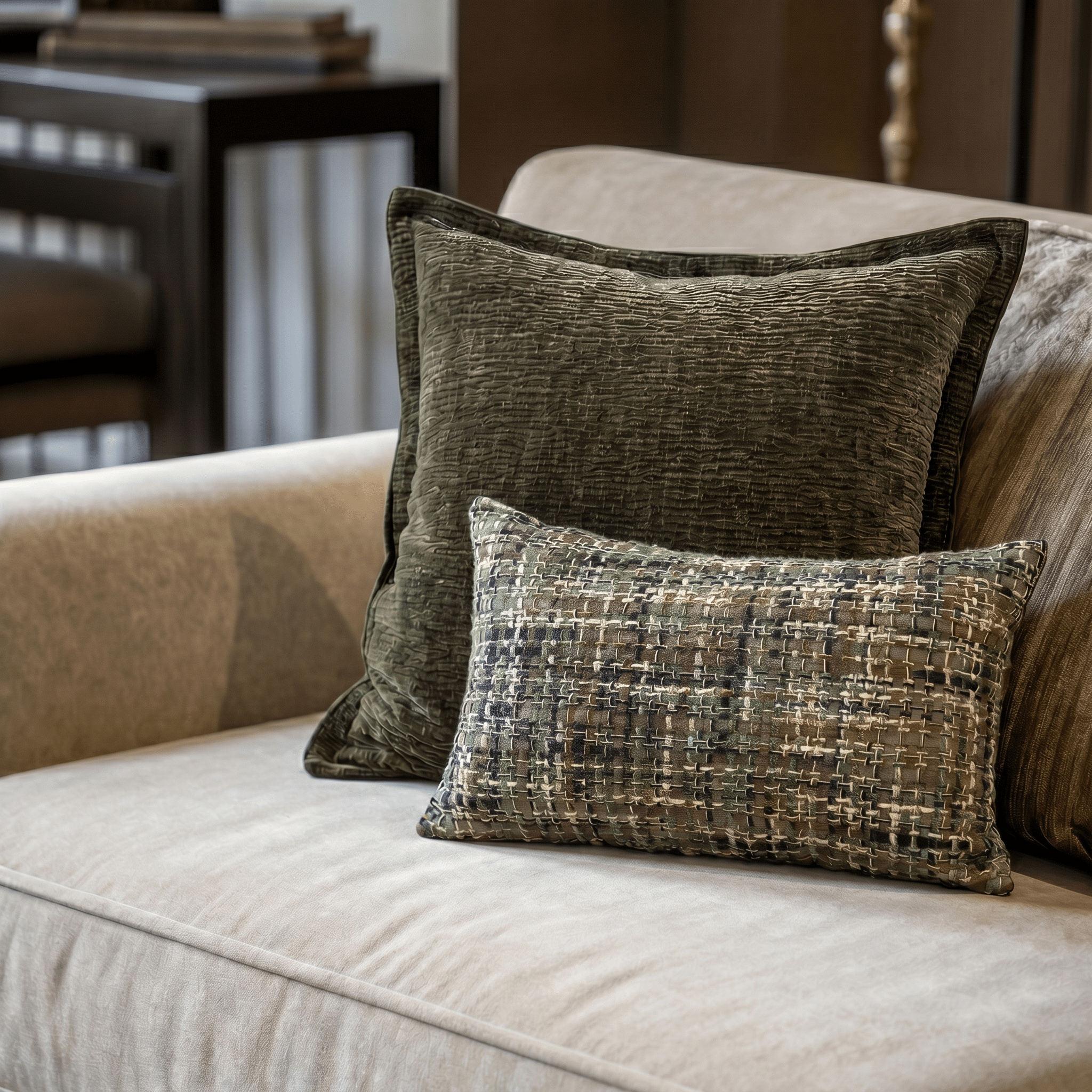 Verdant Weave Lumbar Cushion Cover - Artspire Home