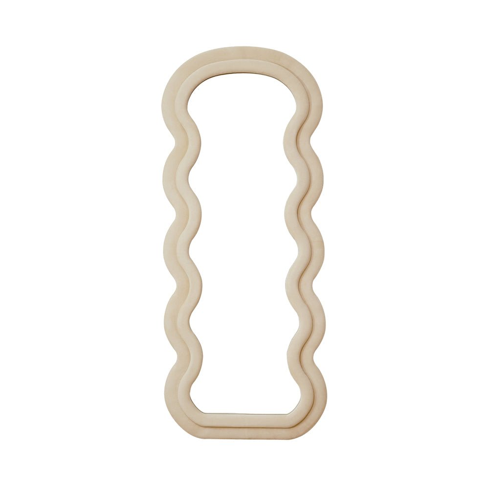Wavy Mirror — Discover the Wavy Mirror, a sleek, wavy design that adds modern elegance to any (view 2)