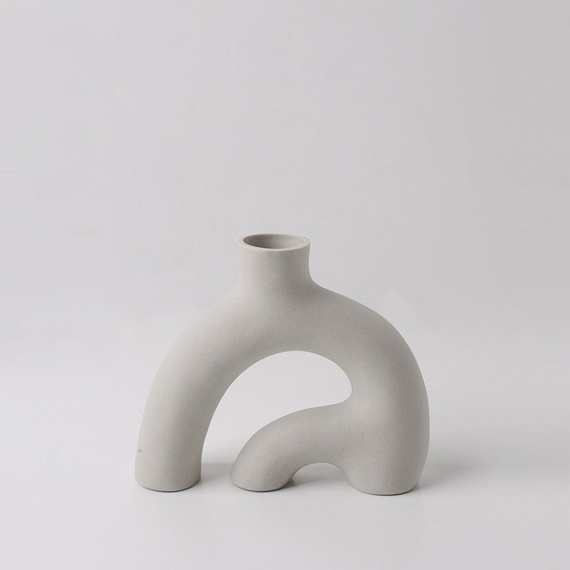 Ceramic Abstract Curves Vase - Artspire Home