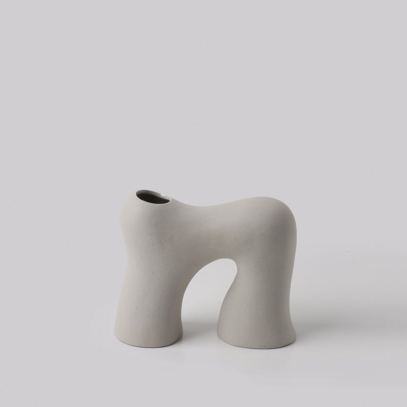 Ceramic Abstract Curves Vase - Artspire Home