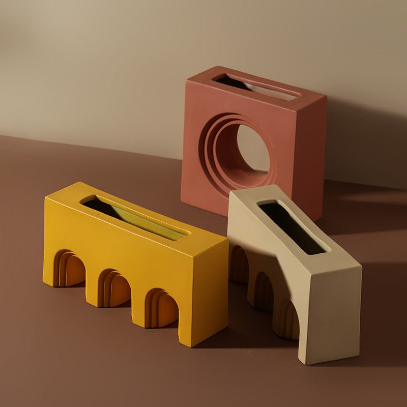 Geometric Flower Planters - Artspire Home