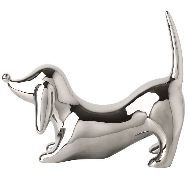 Silver Plated Daschund - Artspire Home