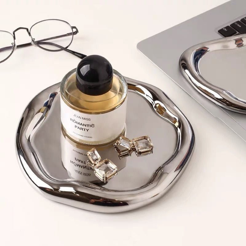 Silver Plated Wavy Tray - Artspire Home