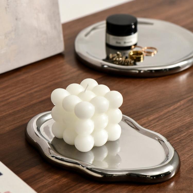 Silver Plated Wavy Tray - Artspire Home